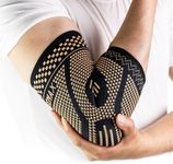 INDEEMAX Copper Elbow Compression Sleeve 1 Pair, Tennis Elbow Brace for Men Women, Elbow Support Wraps for Arthritis, Tendonitis, Bursitis, Sprains, Joint Pain Relief, Weightlifting