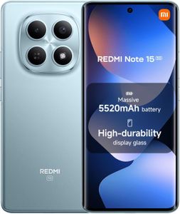 XIAOMI Redmi Note 15 5G Smartphone, 8+256GB, 108MP Camera, 6.77" FHD+ Display, Glacier Blue, IP65