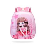 BEMBIKA Kindergarten Cute Cartoon Kids School Bag for Boys and Girls, Toddler Preschool Plush Travel Schoolbag, Perfect Book Bag, Casual Backpack for Kids � (Barbie Print - 3D)