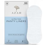 Panty Liners for Women Daily Use by AZAH (Pack of 40) Organic Cotton Pantyliners for Hygienic & Protects Underwear