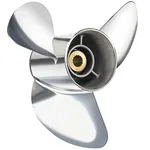 VIF Jason Marine OEM Upgrade Stainless Steel Boat Propeller for Yamaha Outboard Motos 150-300 HP,15 Spline Tooth,Rh (13 3/4 x 19 RH)