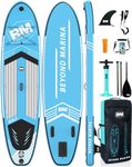 BEYOND MARINA Paddle Board, Inflatable Stand Up paddle boards for adults & Youth, Featherlight sup Board with Premium ISUP Board Accessories, 10'6''x32''x6'', Blue Stripe