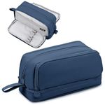 Tesmien Pencil Case, Large Pencil Case with 4 Compartments Stationery Organizer for Boys and Girls, Aesthetic Pencil Bag Suitable for Kids Teenagers Students Women Men, Dark Blue