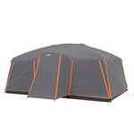CORE 12 Person Cabin Tent | Large Portable Multi Room Family Tent with Full Rainfly for Weather Protection and Storage | Included Storage Pockets for Camping Accessories