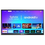 SYLVOX Outdoor TV, 55" Deck Pro Series 4K UHD Smart TV with Voice Remote, IP55 Waterproof, HDR, Chromecast Built-in, 3 HDMI Ports, 60Hz Refresh Rate, Smart TVs Designed for Outdoors