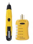 Sperry Instruments ESK2 Non-Contact Voltage Detector and GFCI Outlet Circuit Analyzer Tester Kit, Yellow