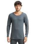 Jockey 2401 Men's Super Combed Cotton Rich Full Sleeve Thermal Undershirt with Stay Warm Technology_Charcoal Melange_XL