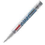Uni Coloured Extra Fine (0.8mm) PX-203 Silver Oil Paint Marker Pen Metal Glass Wood Plastic Stone Outdoor Nib Tip (Pack Of 1)