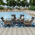 BALDPER 6 Pieces Outdoor Recliner C