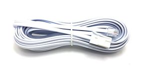 MainCore 10m long BT to Modem RJ11 Cable Lead for Modem, FAX, SKY, Telephone, Phone Plug, BT Socket 2 wire (Available in 2m, 3m, 5m, 10m) (10m)