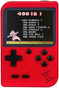RFiotasy Handheld Game Console with 400 Classical FC Games Console 2.8-Inch Color Screen Support for TV Out , Gift Christmas Birthday Presents for Kids, Adults (Red)