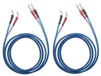 KK Cable ZB-SB 1pair Set(4banana&4pin) HiFi OFC Speaker Wire, Banana Plug to Pin Type Plug, ZB-SB (1.5M(4.92ft))