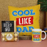 TIED RIBBONS Fathers Day Gift for Dad from Daughter Son with Chocolate Box Combo Gift for Dad on Birthday Retirement