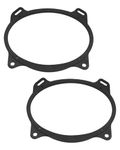 JUWEVAZU 6x9 inch Rear Deck Speaker Adapter Spacer Ring Fit for Toyota Camry 2002-2011, Corolla 2003-2013 Solara 2004-2009 Yaris 2007-2015, Aftermarket Mounting Bracket