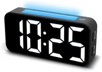 Topski Loud Alarm Clocks for Bedrooms Heavy Sleepers, Digital Clock with Night Light, Large Display, Dual Alarm, Snooze, Dimmable Bedside Alarm Clock for Kids Teens Boys Girls