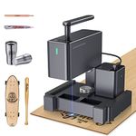 LaserPecker 2 Laser Engraver, Laser Engraving Machine Handheld 0.05mm Compressed Spot, High Speed Grabadora Laser for Anodized Metal Wood - with Power Bank and Engraving Material Pack