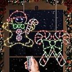 Gingerbread Man Candy Window Lights