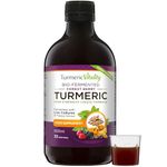 Turmeric Curcumin with Probiotics & Enzymes - Fermented High Strength Liquid Turmeric Supplement with Black Pepper & Ginger Equivalent to 2 Turmeric Capsules - Turmeric Shots