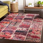 NETLINE HOME Machine Washable Area Rugs For Kitchen, Bedroom, Dining and Living Room | Kid Pet Friendly Rug | Oriental Design Carpet | Low Pile | Non Slip (Colorful, 160X230 CM)