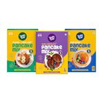 Yogabar Pancake Mix, Chocolate, Very Berry & Banana Choco Chip Pan Cake Mix Powder,0 Maida,0 Preservatives, Goodness Of Jowar,Bajra,Ragi,Healthy Breakfast For Children 150 Gram, Pack Of 3