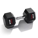 Sunny Health & Fitness Core Fit Hex Style Dumbbell 20.4 KG / 45 LBS - SF-DB03-45