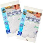 Select Safe-T-Shapes 14ct x 2pk Adhesive Non-Slip Bath Appliques to Help Prevent Falls, Bathtub Decals White Daisy