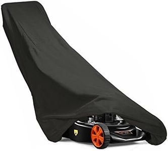 G2CAMP 18" 21" Self Propelled Push Lawn Mower Cover 79"L x 22"W x 44.9"H with Waterproof - 420D Oxford Fabric Black