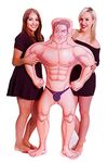 Alandra Party HUNK2 Harry 5ft Inflatable Blow Up Man Hunk Doll, One Colour