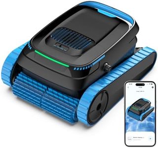 BOTLIFE Robotic Pool Cleaner, 5000 GPH Powerful Suction, Cordless Robotic Pool Vacuum for Inground/Above Ground Pools, Smart Navigation & App Control, 150μm Fine Filter for Wall/Floor/Waterline