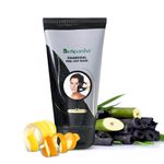 BIOSPARSHA Charcoal Peel-Off Mask for Women & Men | Reduces Blackheads & Whiteheads | Instant Brightening | Deep Skin Purifying Cleansing | Reduce Wrinkle & Fine Lines | Easy to Remove Face (150 gm)