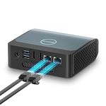 Bosgame Dual LAN N100 Mini PC, Intel N100 (4C/4T, 3.4GHz) 16GB DDR4 512GB SSD Mini Computers, Dual HDMI+Full-Featured USB-C 4K Triple Display, 4*USB Gen3.2 Ports