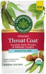 Traditional Medicinals Throat Coat Organic Cough Drops, Eucalyptus Mint with Menthol, Soothes Sore Throats & Relieves Coughs, 16ct.