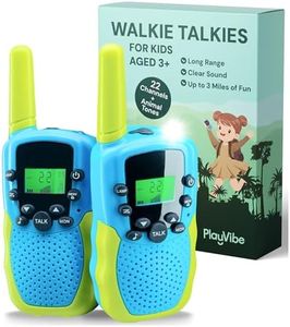 Walkie Talkies for Kids - 22 Channels, 3 Miles Range | Toys for Girls and Boys - 2 Pack