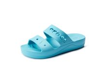 Crocs Women's BayaPltAmznSndl Digital Aqua Sandal-8 Kids UK (208750-4SL)