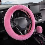 SEG Direct Furry Car Steering Wheel