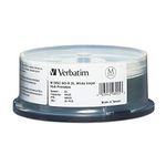 Verbatim M DISC BD-R DL 50GB 6X White Inkjet Hub Printable - 25pk Spindle