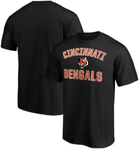 NFL Boys Kids 4-20 Official City Wide Arch Logo Team T-Shirt, Cincinnati Bengals - Black