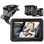 Omebel Baby Car Camera, 4.3" HD 108