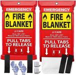 JJ CARE Fire Blanket – 2 Packs with