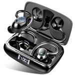 Wireless Earbuds, Bluetooth 5.3 Headphones Running In Ear with ENC Mics, Earphones Noise Cancelling buds Sport Earhook IP7 Waterproof, 48H Stereo Bass/USB-C/LED