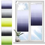 Window Blinds No Drilling, 30 x 90 cm Stick on Blinds Curtains Blinds Pleated Temporary Shades with Clips Privacy Protection for Bedroom,Kitchen,Bathroom, Purple