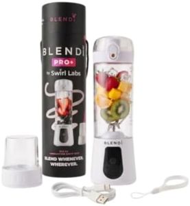 BLENDi Pro+ Portable Blender (17.5oz, White) – Powerful Ice Crushing 120W Motor, USB-C Rechargeable, Cordless Personal Blender Smoothies & Shakes – BPA-Free, Travel-Friendly