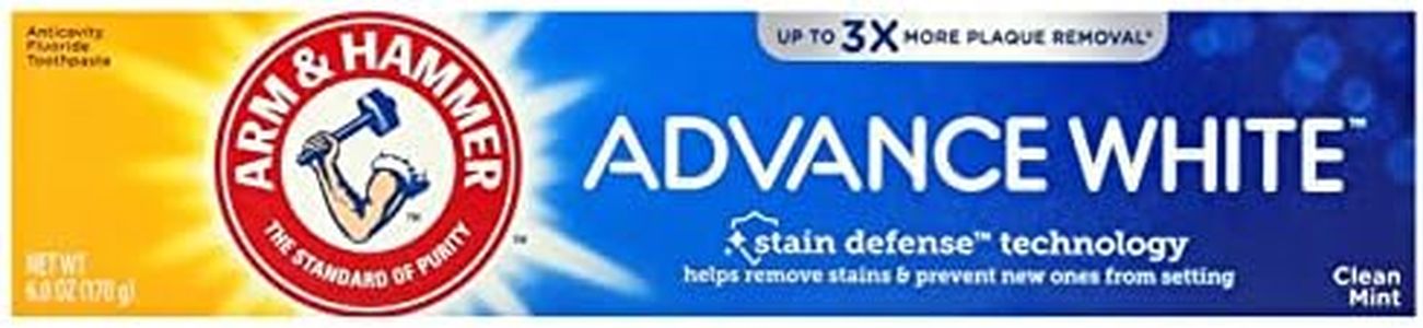 Arm & Hammer Advance White Extreme Whitening Baking Soda And Peroxide Toothpaste, Fresh Mint, Twin Pack 6 Oz (Pack Of 4)