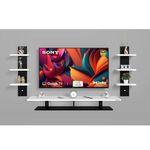 Duadecor TV Cabinet for Living Room, TV Unit, Engineered Wood with Wall Mount Set Top Box Stand & Wall Display Rack Upto 43" Inch LCD Panel for Entertainment Room (Black & White)