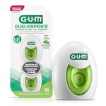 Gum Dual Technique Dental Floss 2x35m Pack of 6 (12 total), Green