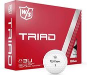 Wilson Staff Triad Golf Ball, White, Pack of 12