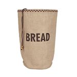 Natural Elements Eco Bread Bag with Drawstring, Jute / 100% Cotton, 34 x 17 x 42 cm