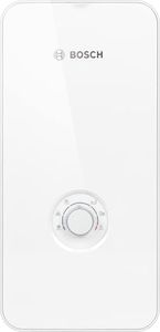 Bosch elektronisch geregelter Durchlauferhitzer Tronic Comfort AquaStop 21/24/27 kW - Umschaltbar, druckfest, stufenlose Temperaturwahl, moderne Glas-Optik, weiß [Energieklasse A]
