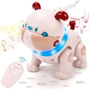 KaeKid Remote Control Robot Dog Toy for Kids - Interactive Touch &Smart Dancing Robots for Kids, Electronic Pets Toys Robotic Dog - Soothing music, Recording,Repeat, Girls & Boys Ages 3 Years And Up