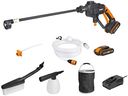 WORX WG620E.4 Hydroshot Cordless Portable Pressure Washer Cleaner Kit - Power Washer with 2 Batteries, Adjustable Pressure Settings for Garden, Patio, Car Wash & More, 320 PSI (22 Bar), 120 l/h